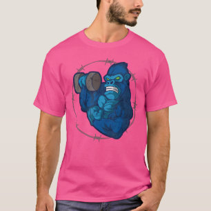 T-shirt Gorilla Workout Beast Weight Lifting Bodybuilding