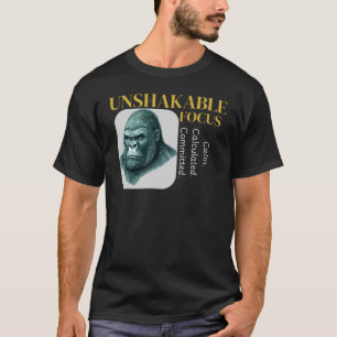 T-shirt Gorille à Focus Inébranlable – Discipline Élégante