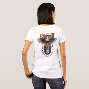 T-shirt Gorille Américain Motocyclette Motard Vintage Aigl