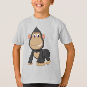 T-shirt Gorille Animée mignonne