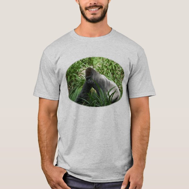T-shirt Gorille arrière de rasoir (Devant)