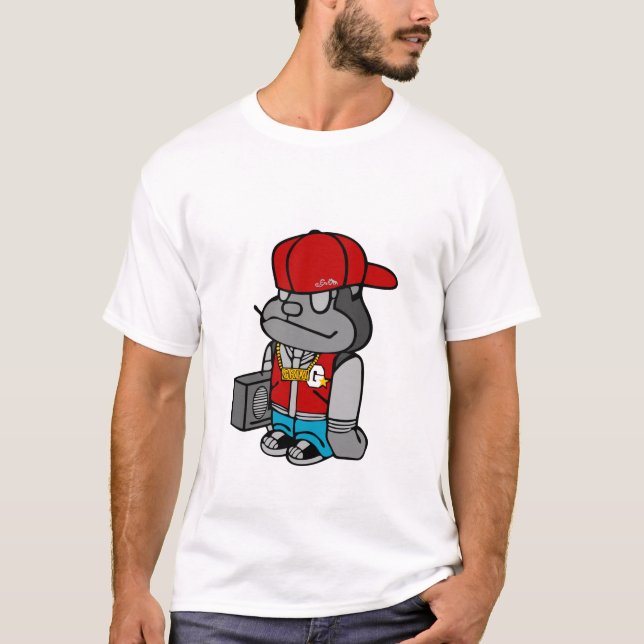 T-shirt Gorille - bandit (Devant)