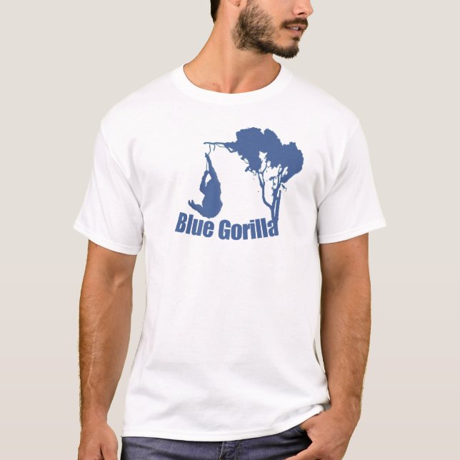 T-shirt gorille bleu (Devant)