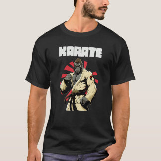 T-shirt Gorille de karaté de sports de combat