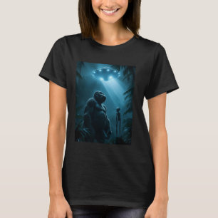 T-shirt Gorille Drôle et Selfie Alien ufo Hommes Femmes en
