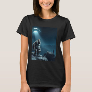 T-shirt Gorille Drôle et Selfie d'Alien ufo Hommes Femmes