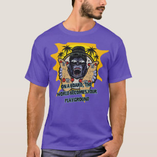 T-shirt gorille du Skateboarder
