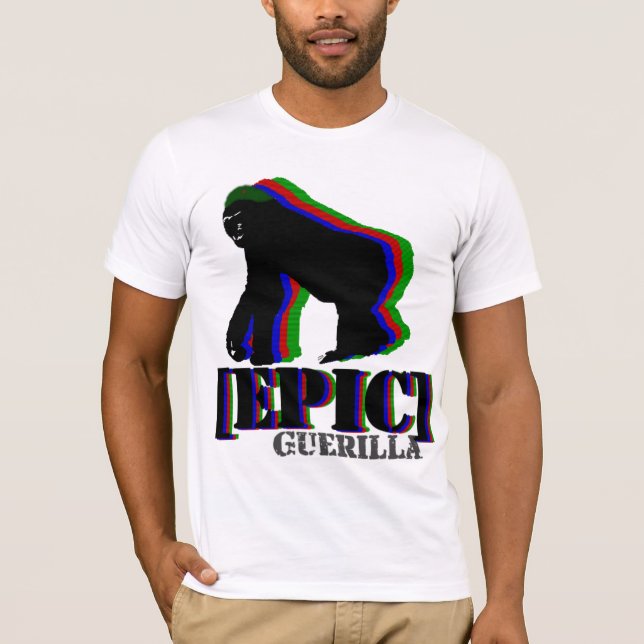 T-shirt Gorille épique de guérillero (Devant)