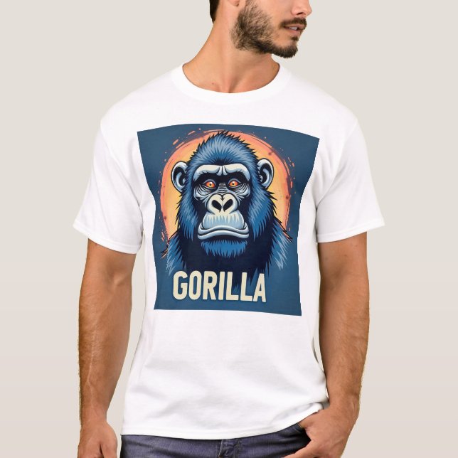 T-shirt Gorille Majestueux (Devant)