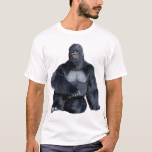 T-shirt Gorille noir singe