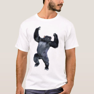 T-shirt Gorille noir singe