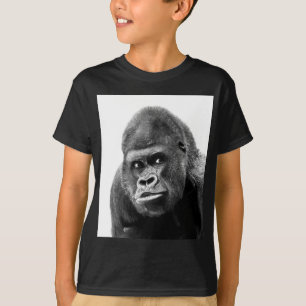T-shirt Gorille noire blanche