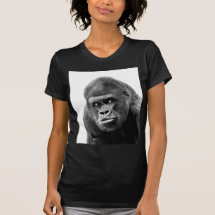 T-shirt Gorille noire blanche