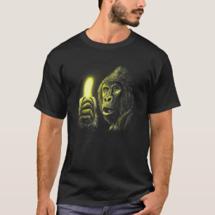 T-shirt Gorille portant banane drôle costume de singe sauv