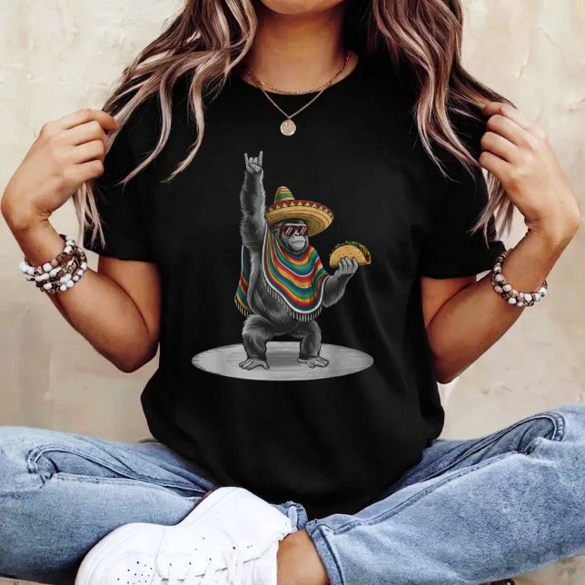 T-shirt Gorille portant un taco  (Créateur téléchargé)