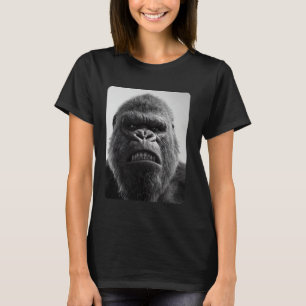 T-shirt Gorille réaliste colorée Agressive