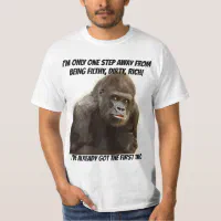 T shirt Gorille riche sale d go tant dr le Zazzle.fr