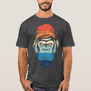T-shirt Gorille souriante vintage