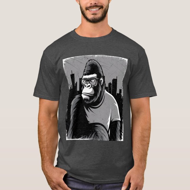 T-shirt gorille stylisée (Devant)