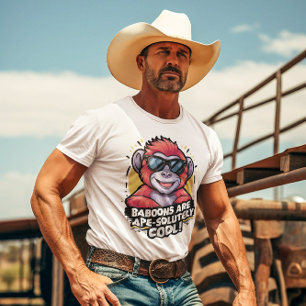 T-shirt Gorille Stylish : Les babouins sont absolument Coo