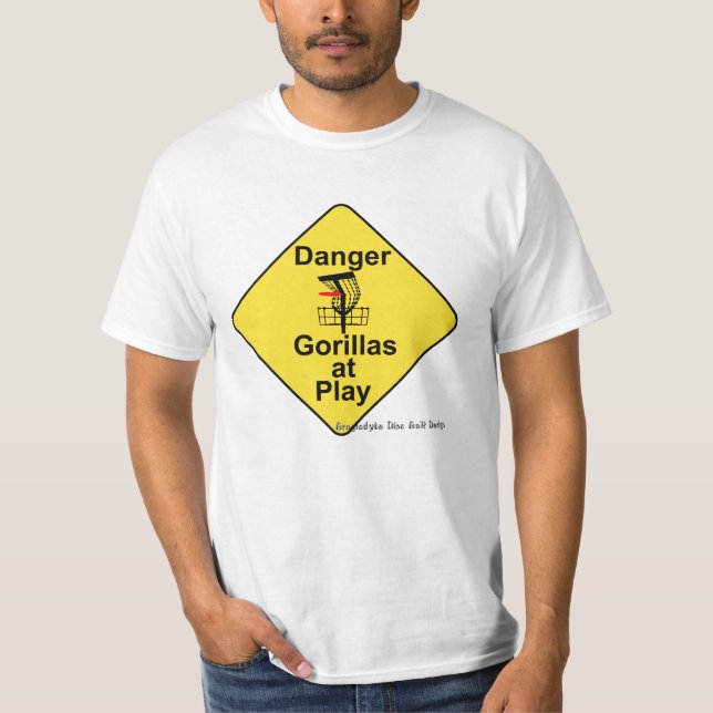 T-shirt Gorilles au jeu (Devant)