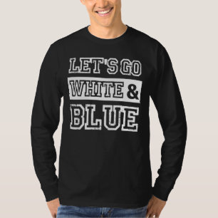 T-shirt Go's Go White & Blue Sports Team Jour 1