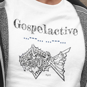 T-shirt Gospel actif Jonah & la baleine / Poisson Avertiss