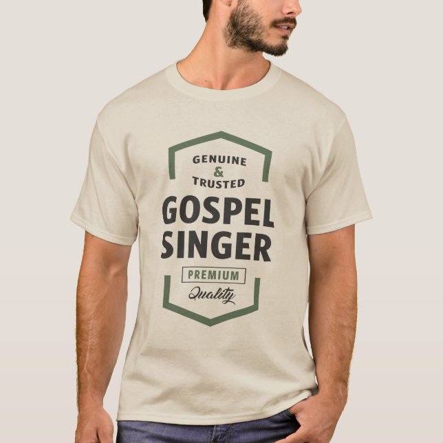 T-shirt Gospel Singer Logo Tee - shirts (Devant)