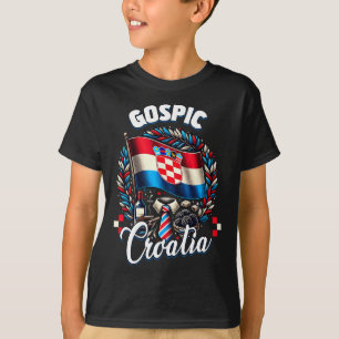 T-shirt Gospic Souvenir Croatie Voyage Vacances