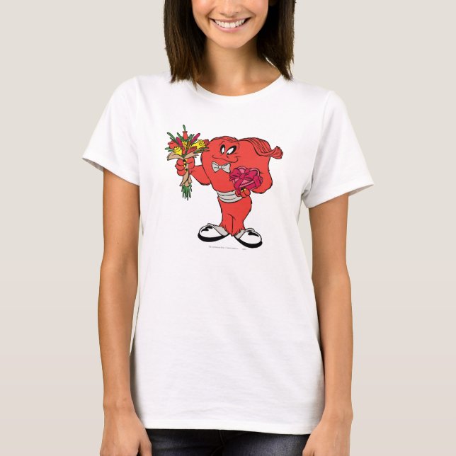 T-shirt Gossamer avec rose (Devant)