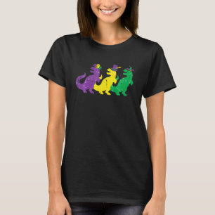 T-shirt Gosses Trex Dinos Purple Yellow Green Toddler Boys