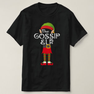 T-shirt gossip elf famille appariement noël