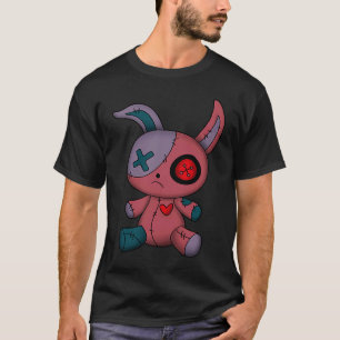 T-shirt Goth Bunny Cute Ado gothique Déplaisant Poupée vau
