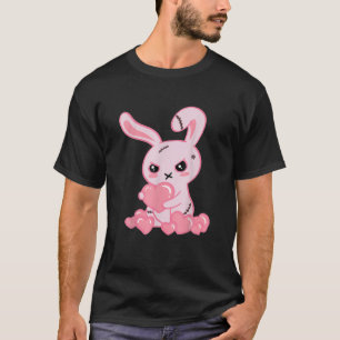 T-shirt Goth Bunny Cute Déplaisant Emo Vêtements Kawaii Bu