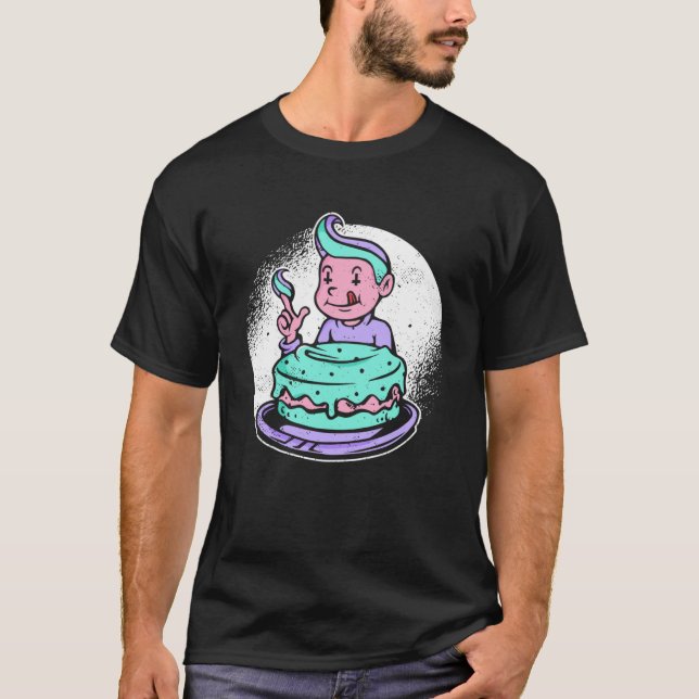 T-shirt Goth Cake Pastel Goth Esthétique Gothique Emo Vête (Devant)