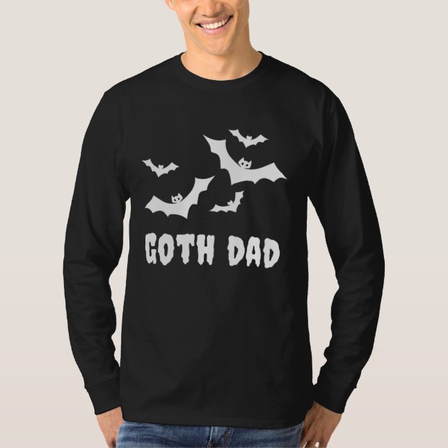 T-shirt Goth Dad  Gothic Spooky Bats Father s Day Hallowee (Devant)