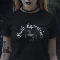 Goth Equestria Black Skeleton équitation