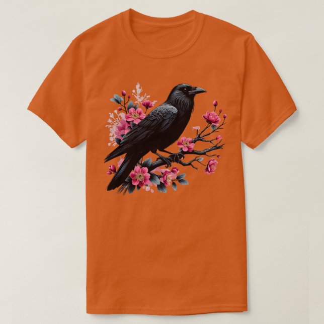 T-shirt Goth Gothique Sombre Corbeau Éffrayant Corbeau Cui (Design devant)