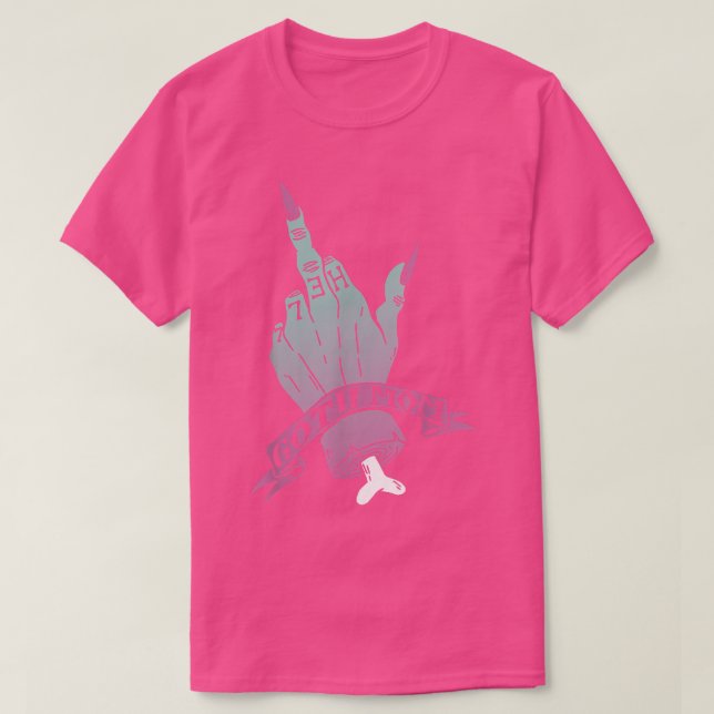 T-shirt Goth Maman Squelette Main Mère gothique  (Design devant)