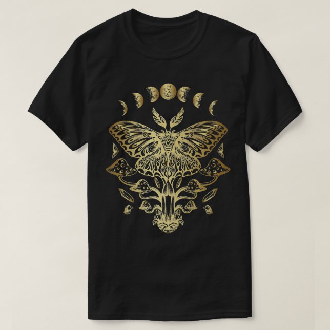 T-shirt Goth Moth et la lune Moth Premium (Design devant)