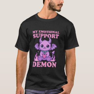 T-shirt Goth Pastel Mon Démon de Soutien Émotionnel Nu Got