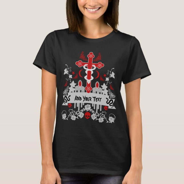 T-shirt Goth Post Punk Mode (Devant)
