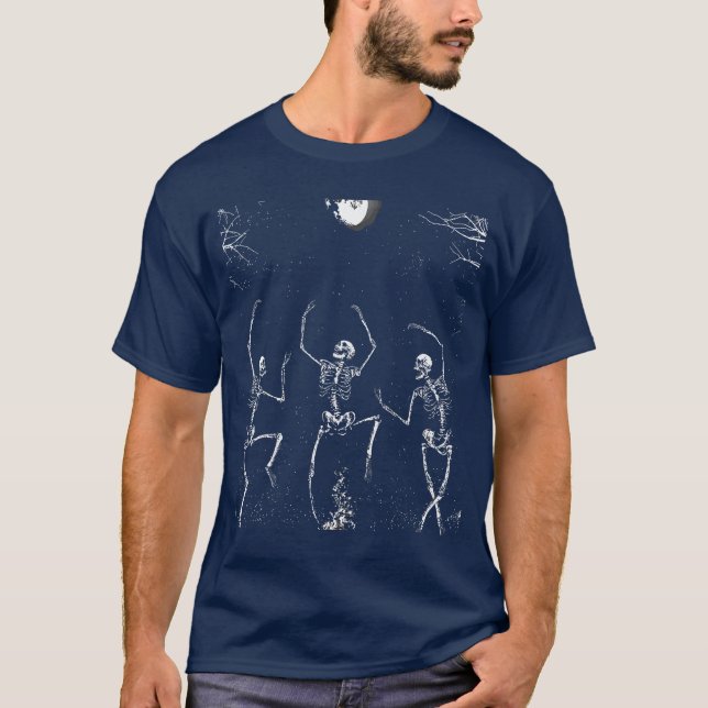 T-shirt Goth Punk Skeleton Graphic Rock Grunge Sur Gothic  (Devant)