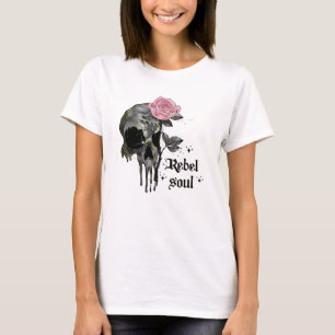 T-shirt Goth Skull   Rebel Soul