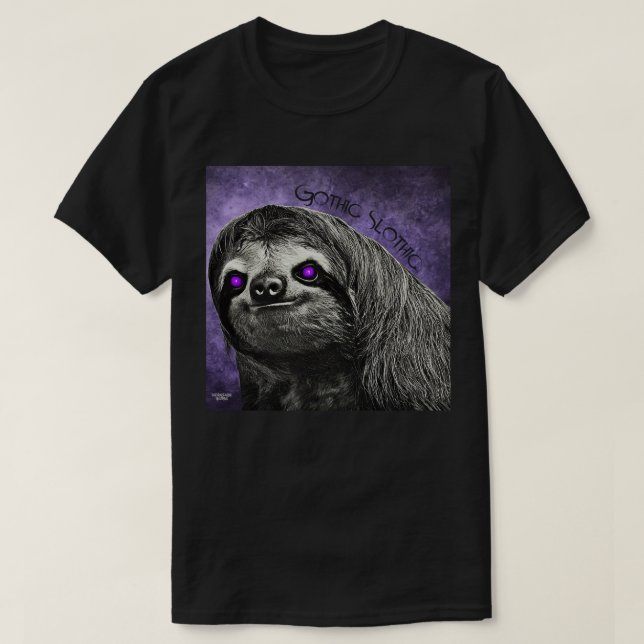 T-shirt Goth Sloth (Design devant)