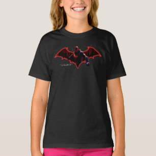 T-shirt Gotham Chevaliers Hood rouge dans le logo