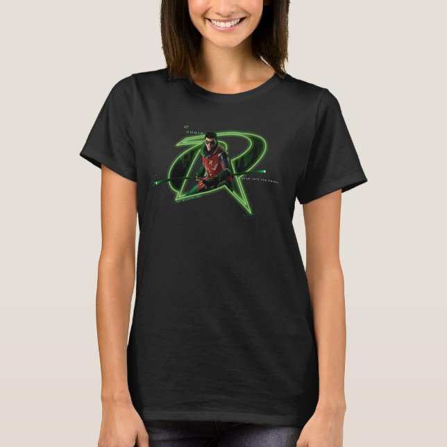 T-shirt Gotham Knights Robin en logo (Devant)