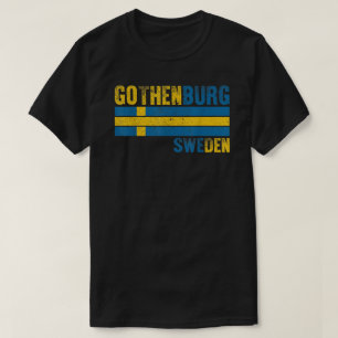 T-shirt Gothenburg Suède Drapeau suédois hommes femmes enf