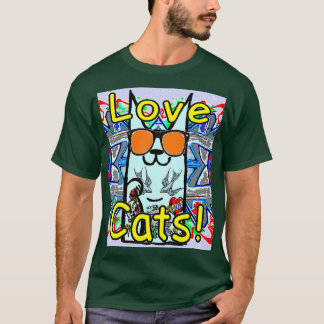 T-shirt gothicgothnugothlovekittycatsjapanwealth777