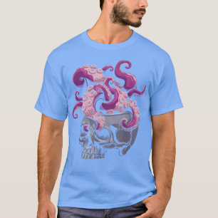 T-shirt Gothique Crâne Octopus Tentacles Cerveau Octopus L